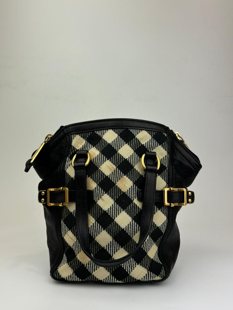 Checkered Canvas Downtown Tote Bag 172461