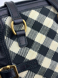 Checkered Canvas Downtown Tote Bag 172461