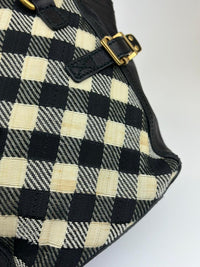 Checkered Canvas Downtown Tote Bag 172461