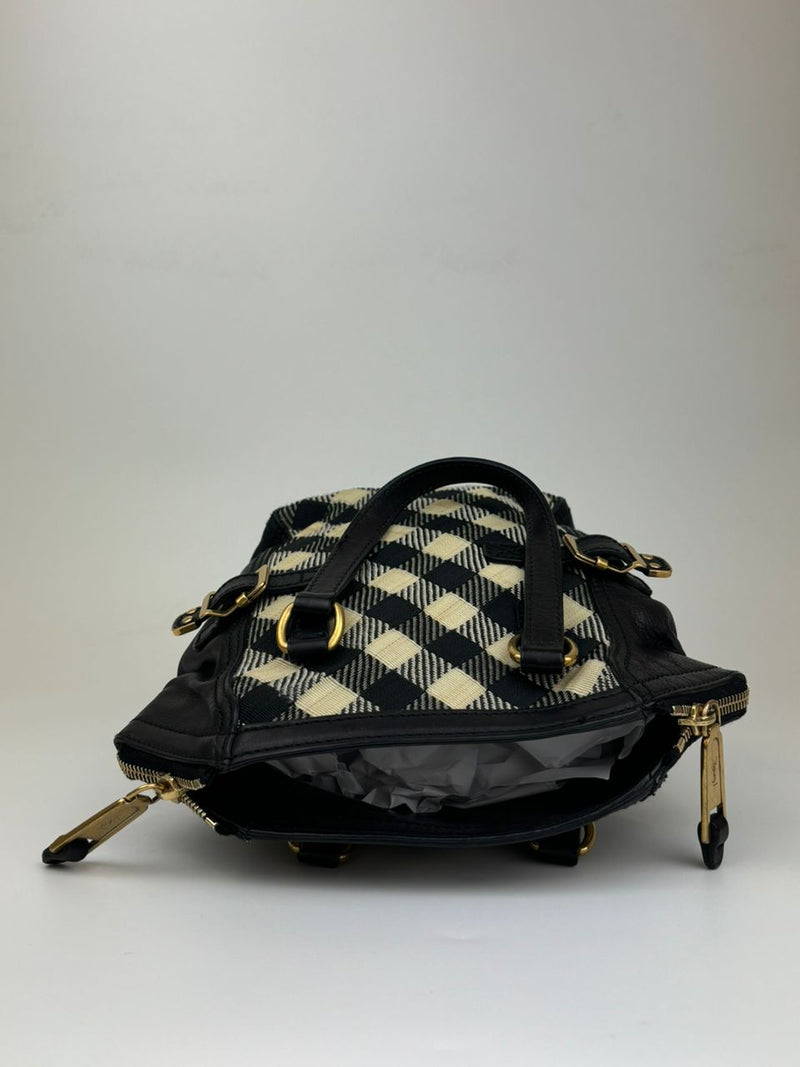 Checkered Canvas Downtown Tote Bag 172461