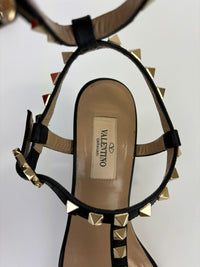 Continuity Rockstud Spike Classic Sandals in Black Nappa&nbsp;