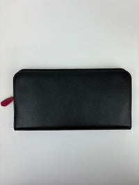 1M1265 Organizer Wallet in Nero and Peonia Saffiano Multicolor