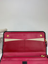 1M1265 Organizer Wallet in Nero and Peonia Saffiano Multicolor