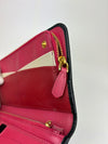 1M1265 Organizer Wallet in Nero and Peonia Saffiano Multicolor