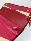 1M1265 Organizer Wallet in Nero and Peonia Saffiano Multicolor