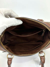 Rowan Satchel Bag In Brown Signature Canvas