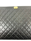 Large Boy O Case Clutch in Black Caviar GHW