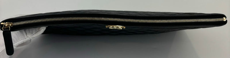 Large Boy O Case Clutch in Black Caviar GHW