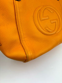 Small Soho Tote in Dark Yellow Leather