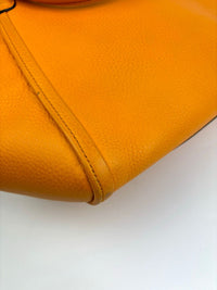 Small Soho Tote in Dark Yellow Leather