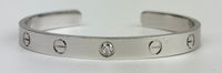 LOVE bracelet, 1 diamond 18k White Gold&nbsp;