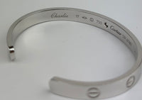 LOVE bracelet, 1 diamond 18k White Gold&nbsp;