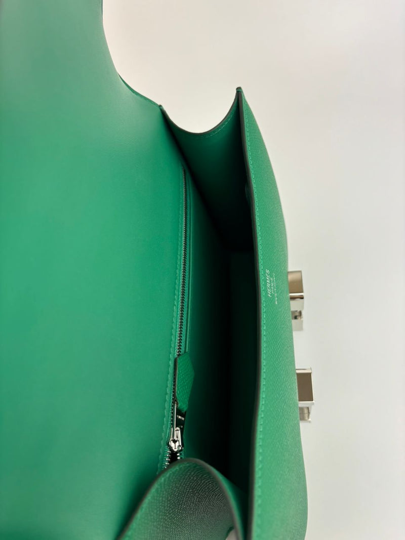 Constance 1-24 Mirror in Vert Vertigo Epsom PHW (Cash Price in Description)