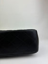 Classic Jumbo Double Flap in Black Lambskin SHW