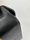 Classic Jumbo Double Flap in Black Lambskin SHW