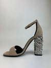 Glam 105 Sandals in Beige Suede Goatskin&nbsp;