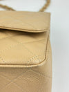 Classic Jumbo Double Flap in Beige Caviar GHW