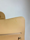 Classic Jumbo Double Flap in Beige Caviar GHW