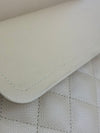 Classic Jumbo Double Flap in Beige Caviar GHW