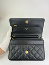 Classic Wallet on Chain in Black Caviar GHW(Cash Price in Description)