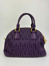 RL0066 Matelasse Satchel Bag in Viola