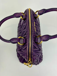 RL0066 Matelasse Satchel Bag in Viola