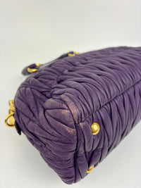 RL0066 Matelasse Satchel Bag in Viola