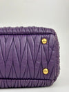 RL0066 Matelasse Satchel Bag in Viola