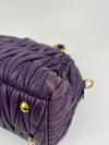 RL0066 Matelasse Satchel Bag in Viola