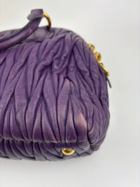 RL0066 Matelasse Satchel Bag in Viola