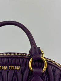 RL0066 Matelasse Satchel Bag in Viola