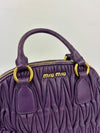 RL0066 Matelasse Satchel Bag in Viola