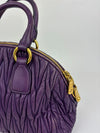 RL0066 Matelasse Satchel Bag in Viola