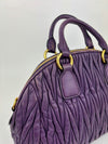 RL0066 Matelasse Satchel Bag in Viola