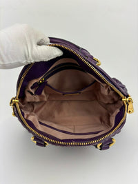 RL0066 Matelasse Satchel Bag in Viola