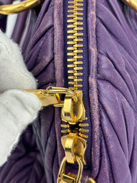 RL0066 Matelasse Satchel Bag in Viola