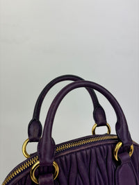 RL0066 Matelasse Satchel Bag in Viola