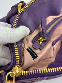 RL0066 Matelasse Satchel Bag in Viola