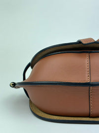 Mini Gate Dual Bag in Soft Calfskin and Jacquard