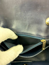 Classic Mini Square Flap in Navy Lambskin GHW