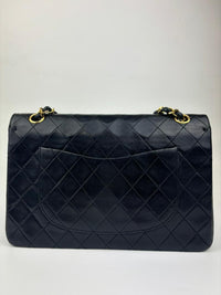 Vintage Medium Double Flap in Black Matelasse Lambskin 24K GHW