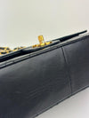 Vintage Medium Double Flap in Black Matelasse Lambskin 24K GHW