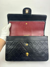 Vintage Medium Double Flap in Black Matelasse Lambskin 24K GHW