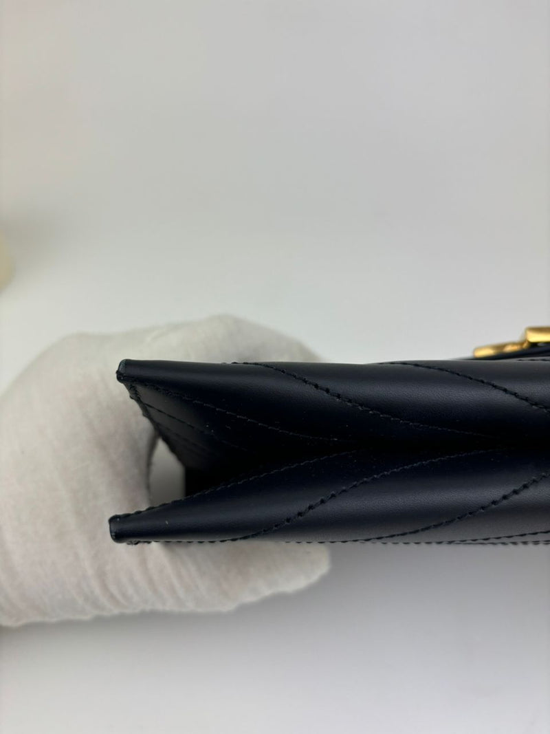 Envelope Clutch in Navy Blue Chevron&nbsp;