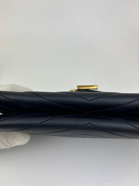 Envelope Clutch in Navy Blue Chevron&nbsp;