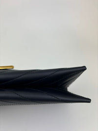 Envelope Clutch in Navy Blue Chevron&nbsp;