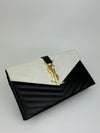 348311 Envelope Clutch White/Black&nbsp;