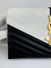 348311 Envelope Clutch White/Black&nbsp;