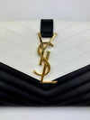 348311 Envelope Clutch White/Black&nbsp;