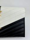 348311 Envelope Clutch White/Black&nbsp;